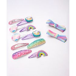 Babyhug Snap Clips Pack Of 12 - Multicolour