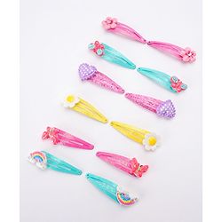 Babyhug Snap Clips Pack of 12 - Multicolor