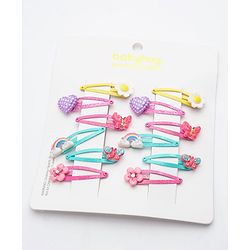 Babyhug Snap Clips Pack of 12 - Multicolor