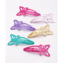 Babyhug Butterfly Snap Clips Pack of 12 - Multicolor