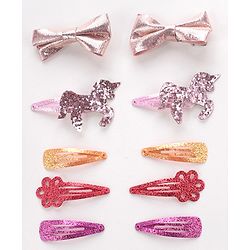 Babyhug Snap Clips Free Size Pack Of 10 - Multicolor