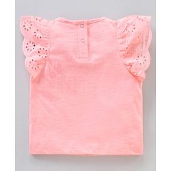Babyhug Sleeveless Top and Printed Skirt - Pink