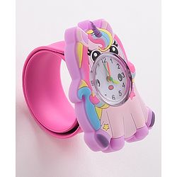 Babyhug Free Size Analog Watch - Dark Pink