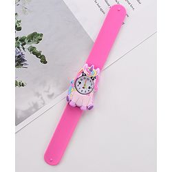 Babyhug Free Size Analog Watch - Dark Pink