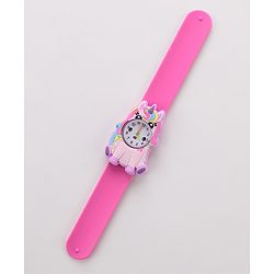 Babyhug Free Size Analog Watch - Dark Pink
