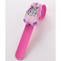 Babyhug Free Size Analog Watch - Dark Pink