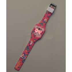 Babyhug Free Size Digital Watch Animal Design - Multicolour