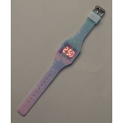 Babyhug Free Size Digital Watch Unicorn Design - Multicolour