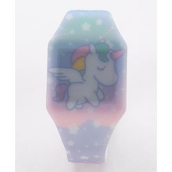 Babyhug Free Size Digital Watch Unicorn Design - Multicolour