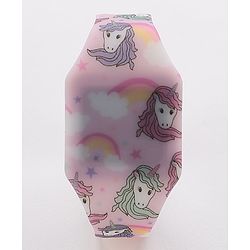 Babyhug Free Size Digital Watch Unicorn Design - Multicolour