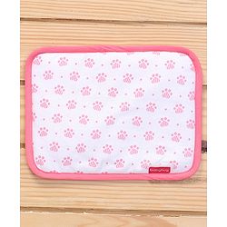 Babyhug Premium 3 Piece Nest Gadda Set With Diaper Changing Mat in Kitty Print - Pink