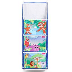 Babyhug Multipurpose Foldable Hanging Organizer Jungle Baby Print - Blue