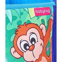 Babyhug Multipurpose Foldable Hanging Organizer Jungle Baby Print - Blue
