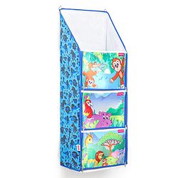 Babyhug Multipurpose Foldable Hanging Organizer Jungle Baby Print - Blue