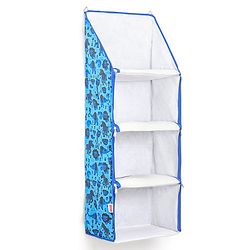Babyhug Multipurpose Foldable Hanging Organizer Jungle Baby Print - Blue