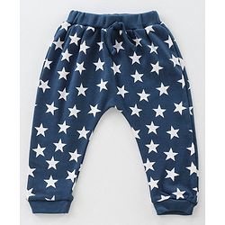 Babyhug Full Length Diaper Pants Striped and Printed Pack of 3 - Multicolor