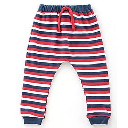 Babyhug Full Length Diaper Pants Striped and Printed Pack of 3 - Multicolor