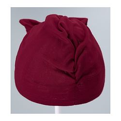 Babyhug Solid Headband with Bow Dark Red - Diameter 11 cm