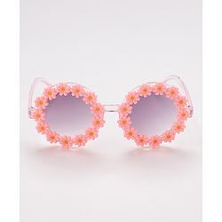 Babyhug Floral Design Sunglass Free Size - Pink