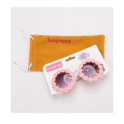 Babyhug Floral Design Sunglass Free Size - Pink