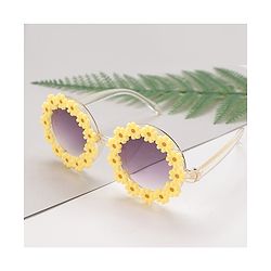 Babyhug Floral Design Sunglass Free Size - Yellow