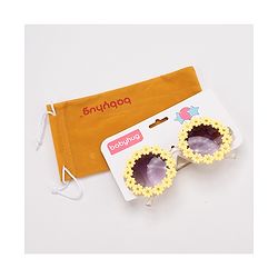Babyhug Floral Design Sunglass Free Size - Yellow