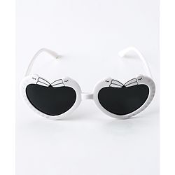 Babyhug Kids Sunglasses Heart Shaped Free Size - White