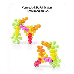 Babyhug Star Links Creative Activity Toy Improves Finger Dexterity Multicolor - 12 Colorful Pieces