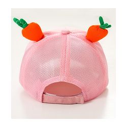 Babyhug Rabbit Embroidered Baseball Cap - Pink