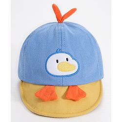 Babyhug Duck Embroidered Baseball Cap - Blue
