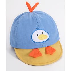 Babyhug Duck Embroidered Baseball Cap - Blue