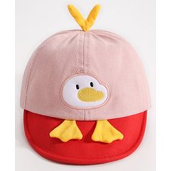 Babyhug Duck Embroidered Baseball Cap - Pink