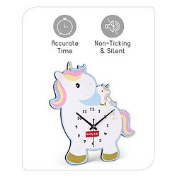 Babyhug Unicorn Wall Clock - White