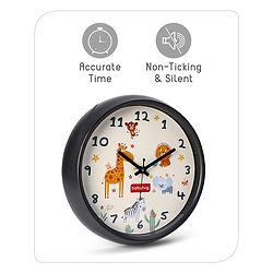 Babyhug Jungle Safari Wall Clock - White
