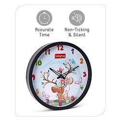 Babyhug Deer Wall Clock - White
