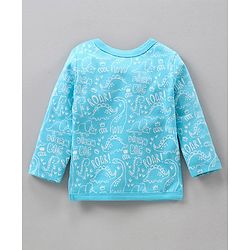 Babyhug Full Sleeves Vests Pack of 3 - Blue Peach White