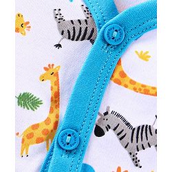 Babyhug Full Sleeves Vests Animal Print Pack of 3 - Multicolor