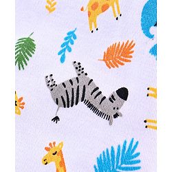 Babyhug Full Sleeves Vests Animal Print Pack of 3 - Multicolor