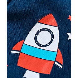Babyhug Full Sleeves Vests Rocket Print Pack of 3 - Blue