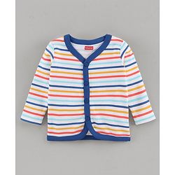 Babyhug Full Sleeves Vests Pack of 3 - Blue Peach White