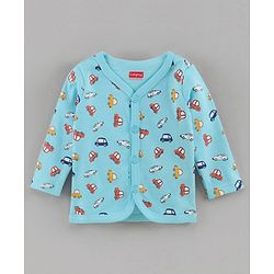 Babyhug Full Sleeves Vests Pack of 3 - Blue Peach White