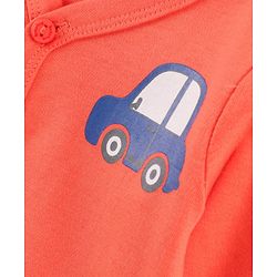 Babyhug Full Sleeves Vests Pack of 3 - Blue Peach White