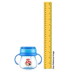 Babyhug Swipey Straw Sipper With Handle Pirate Print  Blue - 250 ml
