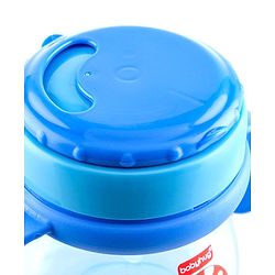Babyhug Swipey Straw Sipper With Handle Pirate Print  Blue - 250 ml