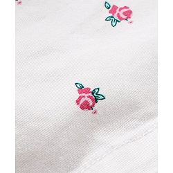 Babyhug Singlet Top & Shorts Floral Print - Pink White