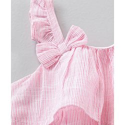 Babyhug Singlet Top & Shorts Floral Print - Pink White