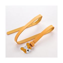 Babyhug Belt With Buckle Closure Dog Shaped Free Size - Yellow