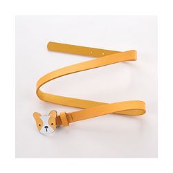 Babyhug Belt With Buckle Closure Dog Shaped Free Size - Yellow