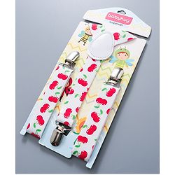 Babyhug Bow and Suspender Set - Multicolor