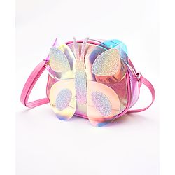 Babyhug Glitter Sling Bag - Multicolour
